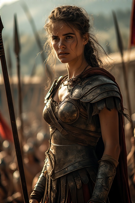 Greek-Warrior-Female-Spears-Sw-45