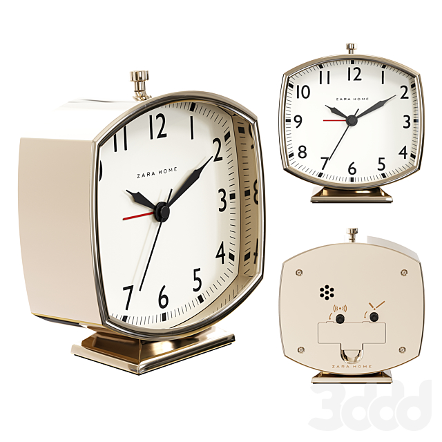 Zara Home Vintage Style Clock Free Daz 3D Models