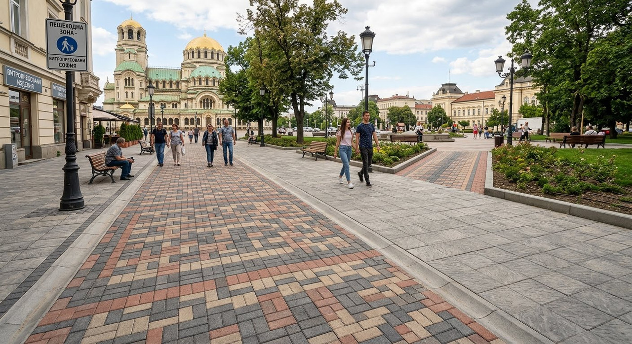 Редене на павета и плочки за двор