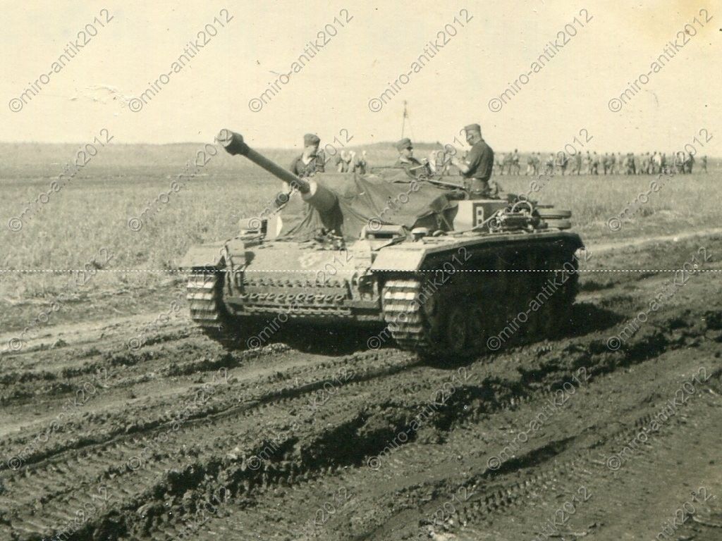 Foto, Wehrmacht, Stug, Sturmgeschütz Langrohr, R