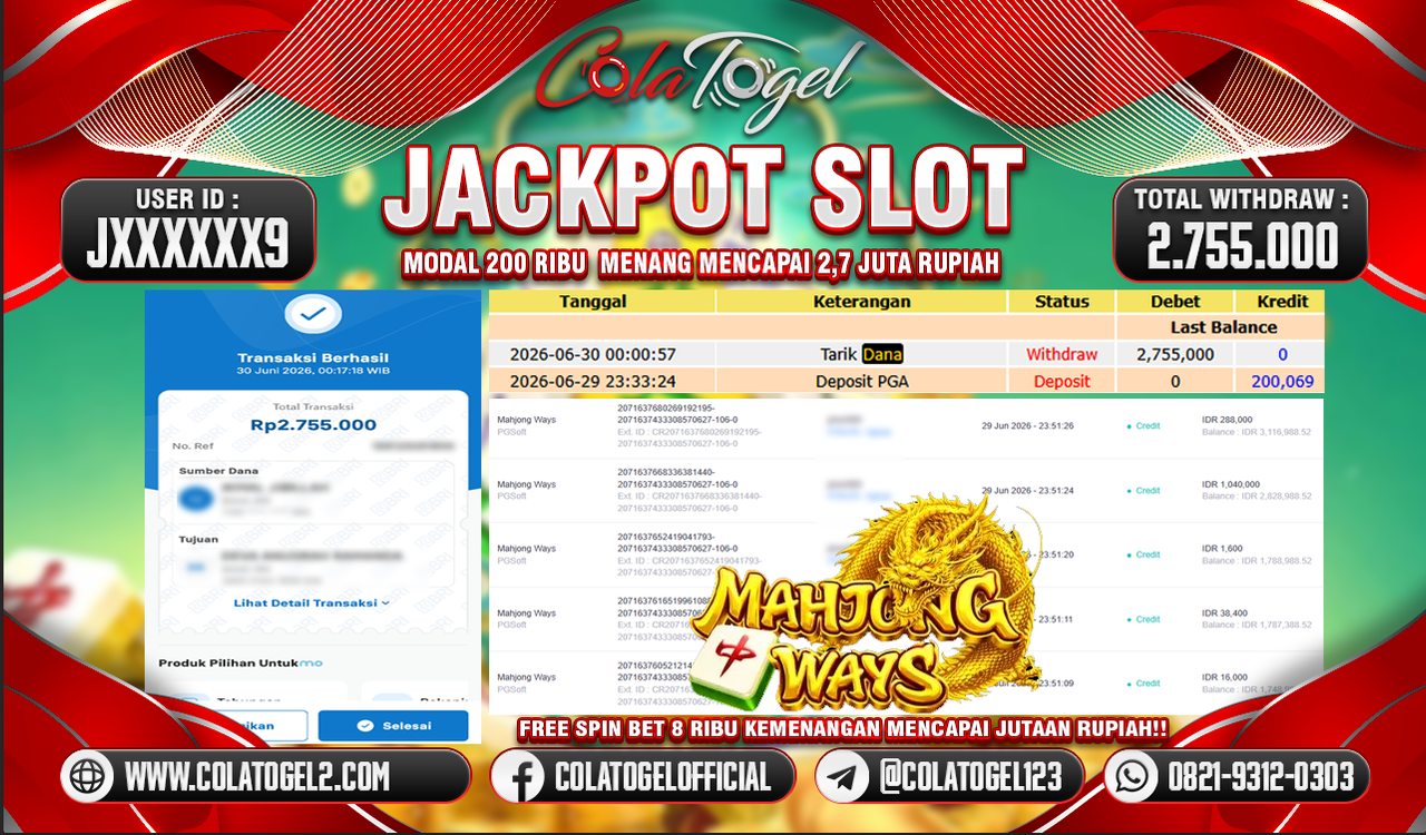 JACKPOT SLOT GACOR!!