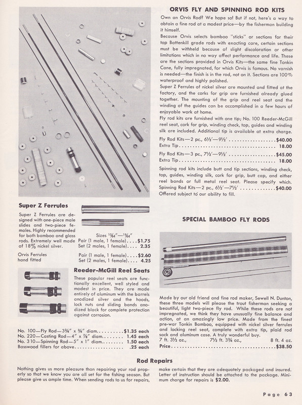 VINTAGE ORVIS CATALOG 1988 Fishing Gear Equipment Tackle Rods