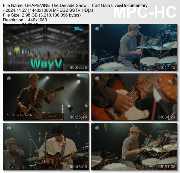 [TV-Variety] GRAPEVINE The Decade Show : Trad Gala Live&Documentary (SSTV 2024.11.27)