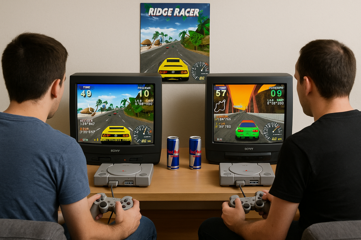 Gracze-i-nostalgiczna-gra-Ridge-Racer.pn