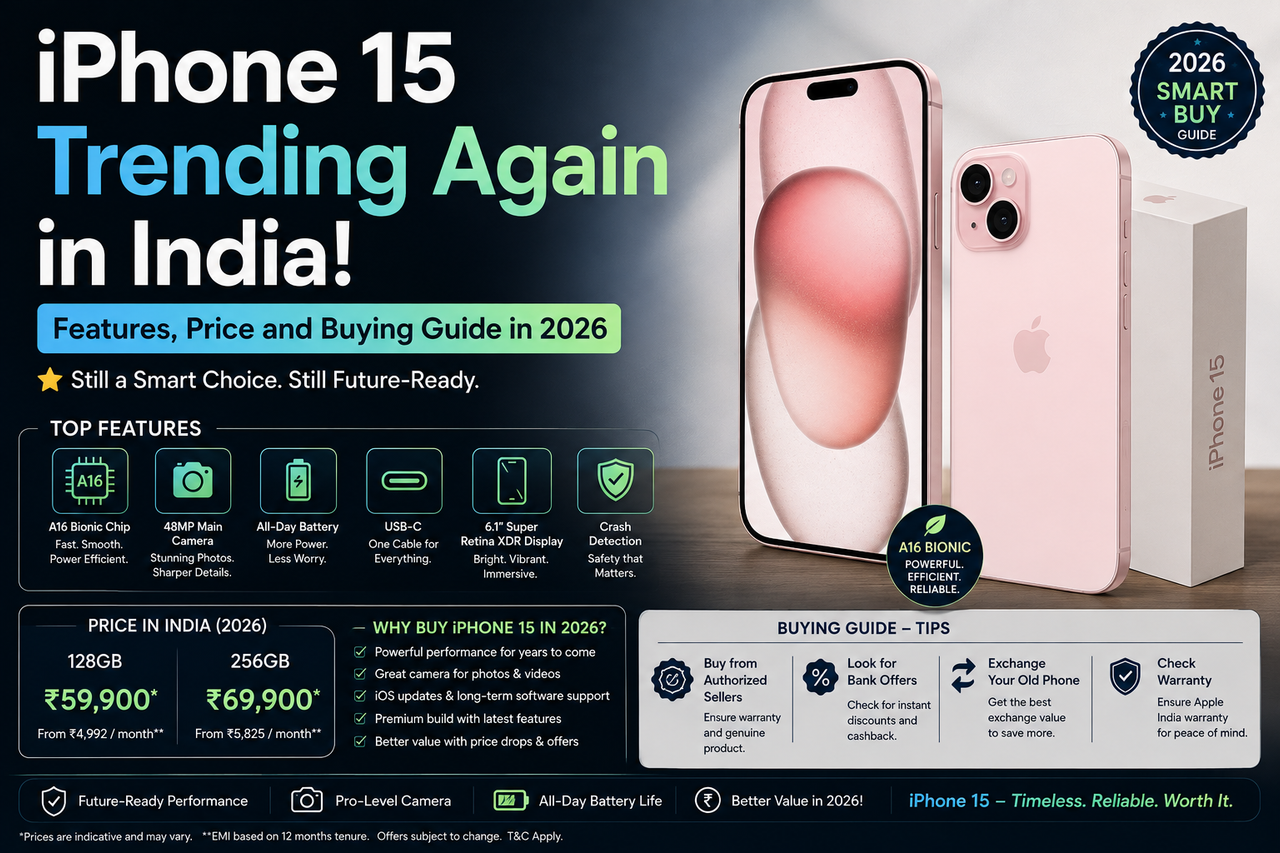 iPhone 15 Trending Again in India: Features, Price and Buying Guide in 2026