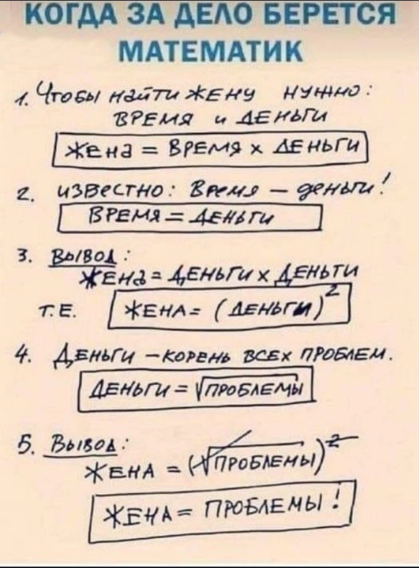 Жена = проблемы