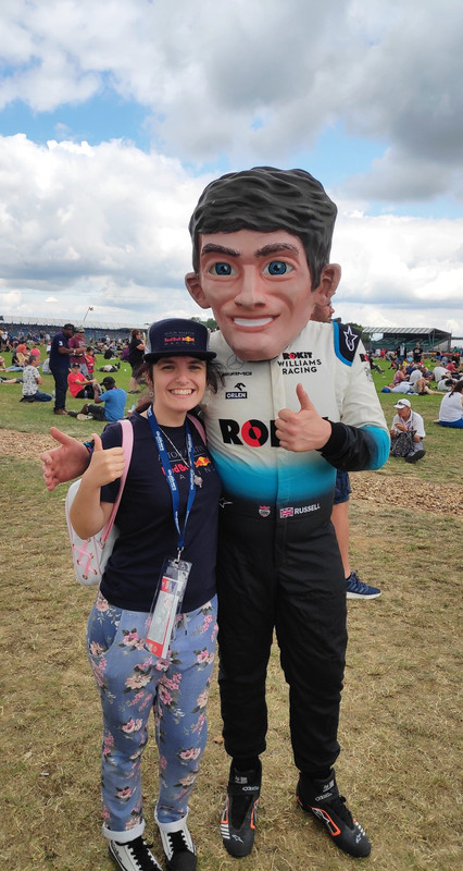 Hayley with bootleg George Russell