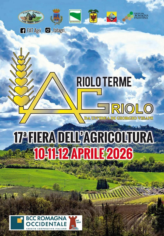 AgRiolo 2026: Dal 10 al 12 aprile tra tradizione e innovazione nel cuore agricolo di Riolo Terme (Ra)