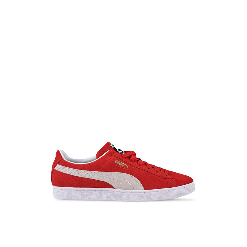 red puma shoes suede