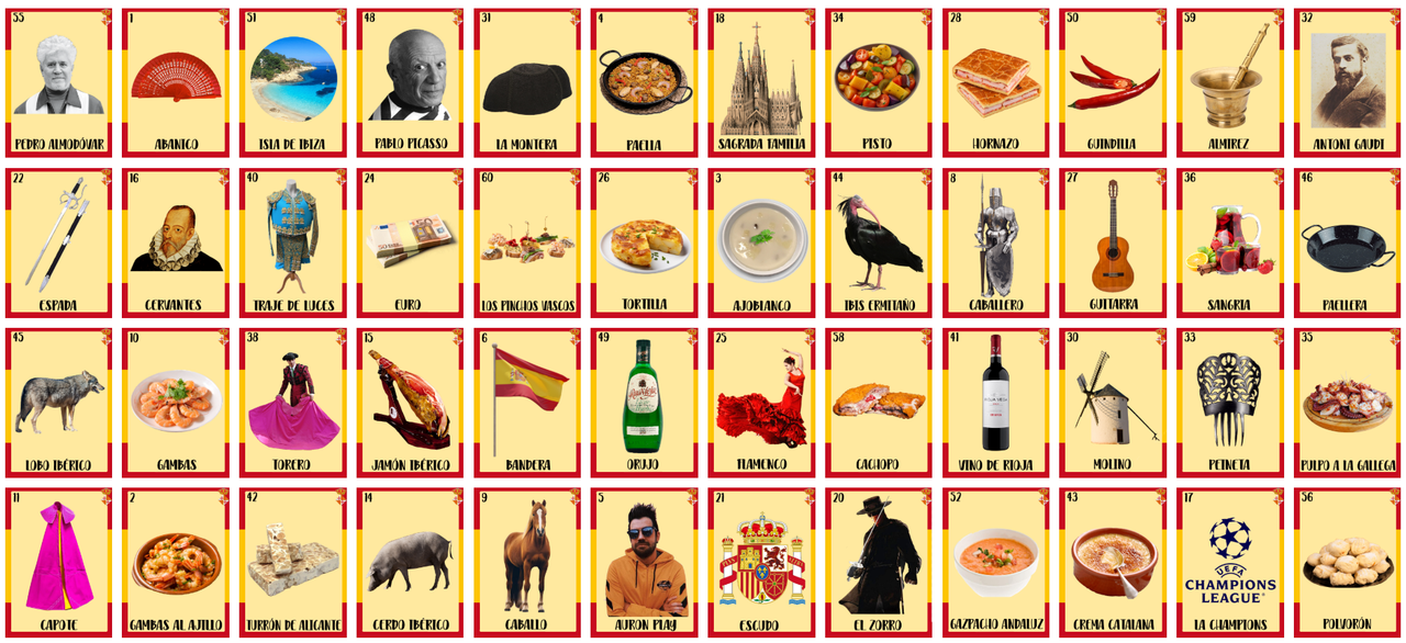 Cartones de Loteria Española