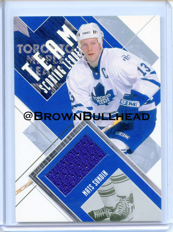2002 03 BAP First Edition Team Scoring Leaders TSL 18 Mats Sundin Toronto Maple Leafs 50 swa