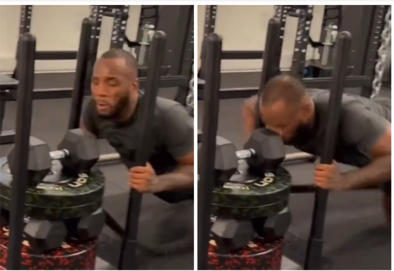 Мохамед се присмя на Едуардс, който се удари в дъмбел