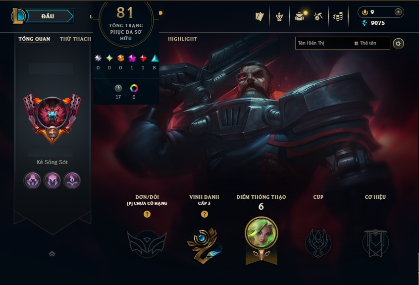 Acc LMHT # - Không Khung