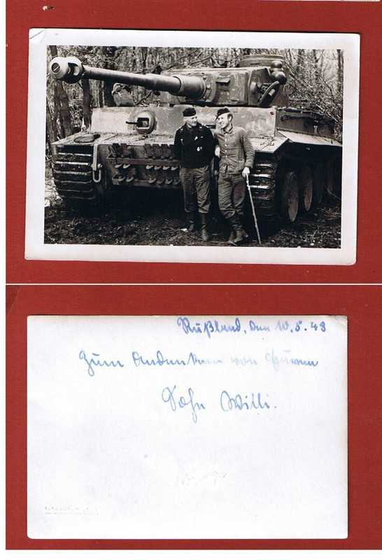 Original Foto 2WK Panzer Tiger Russland Feldzug