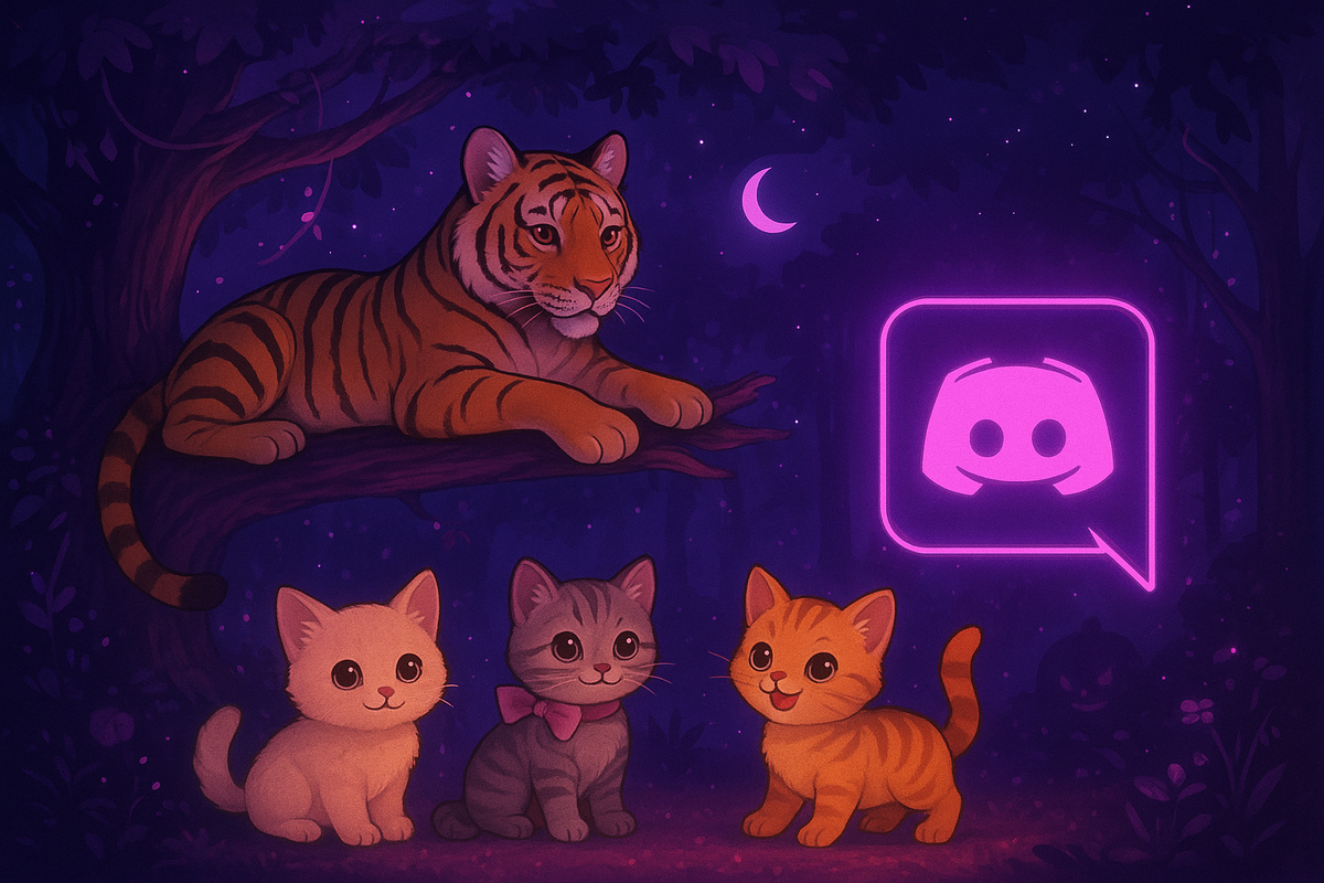 FREN Banner with tiger and kittens