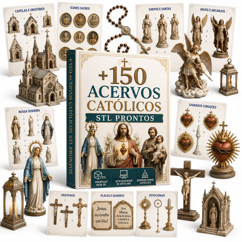 Acervo Católico STL — Mockup principal
