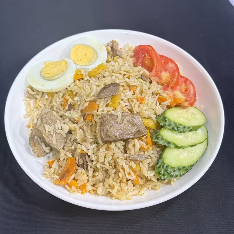 Плов с говядиной яйцом (350г)