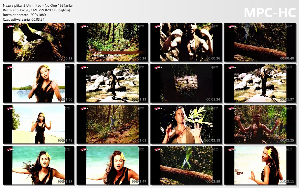 2 Unlimited No One 1994 mkv thumbs