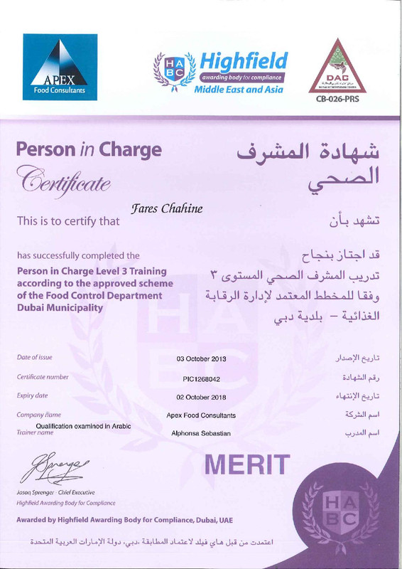 person in charge