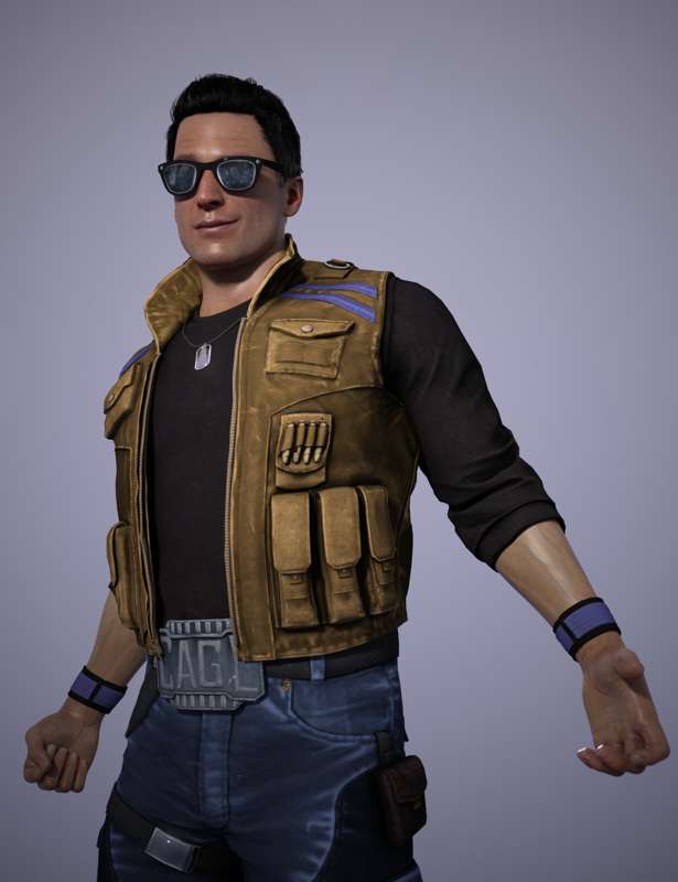 Mortal Kombat 11 Johnny Cage 2024 Free Daz 3D Models