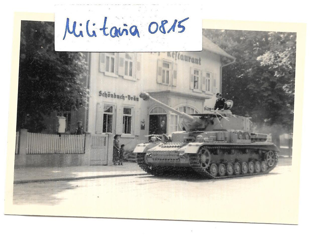 Foto 1943 Bahnhof Böblingen Schwerer Panzerkampfwagen IV Langroh