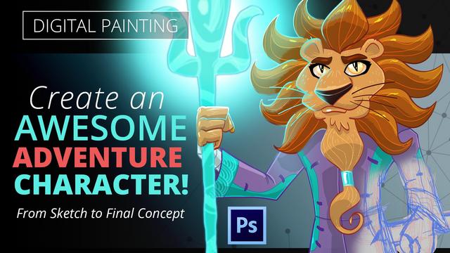 Skillshare-Digital Painting Create an Awesome Adventure Character!
