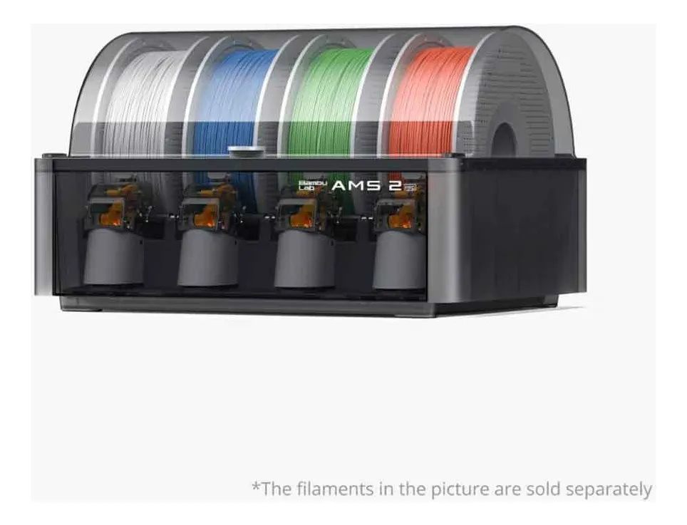 Detalhe dos slots de filamento