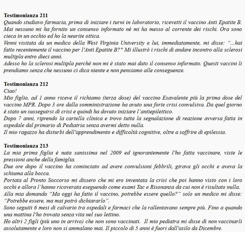 Il Danno nascosto - Oltre 500 testimoninaze (5)