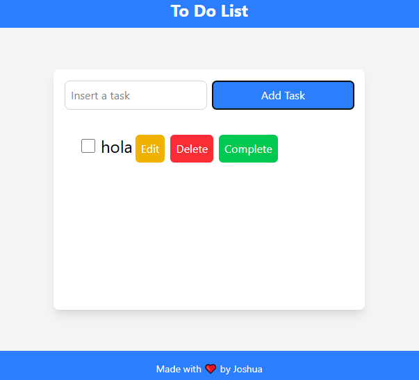 ToDoList