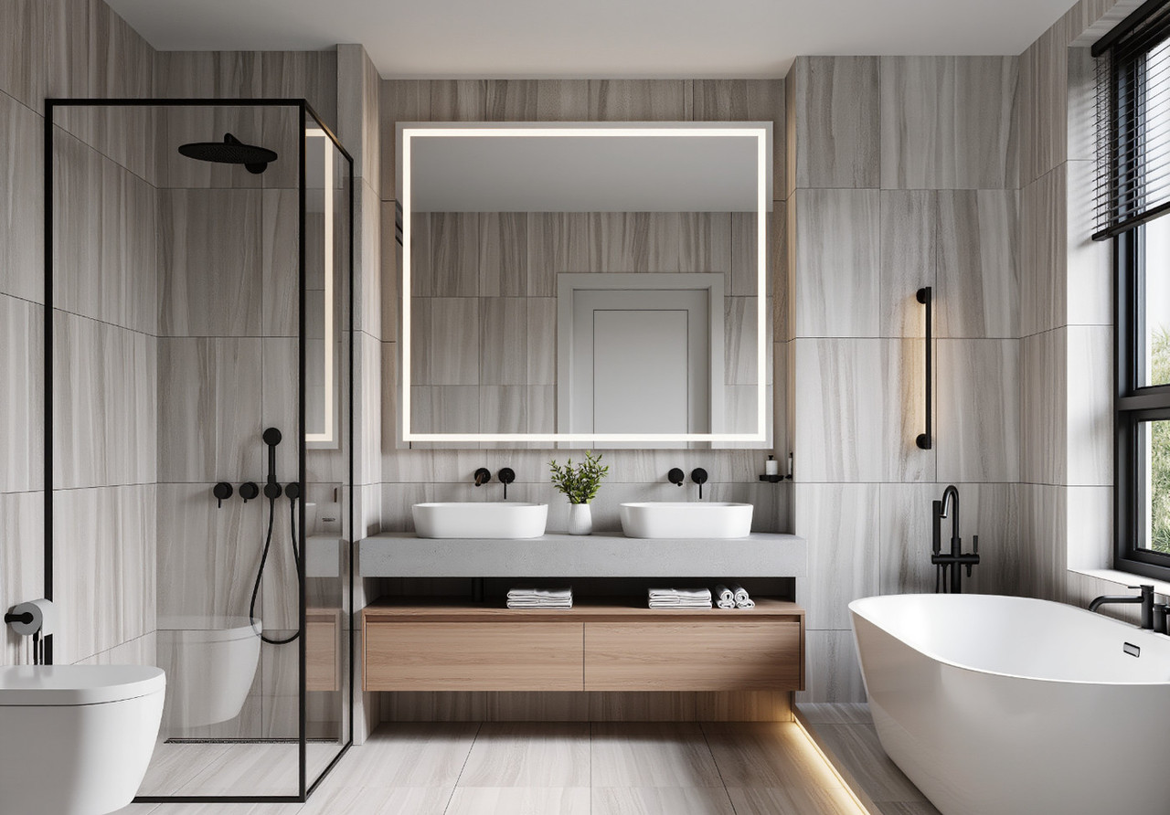 Отделка ванной комнаты под ключ: этапы работ, материалы и типовые сроки