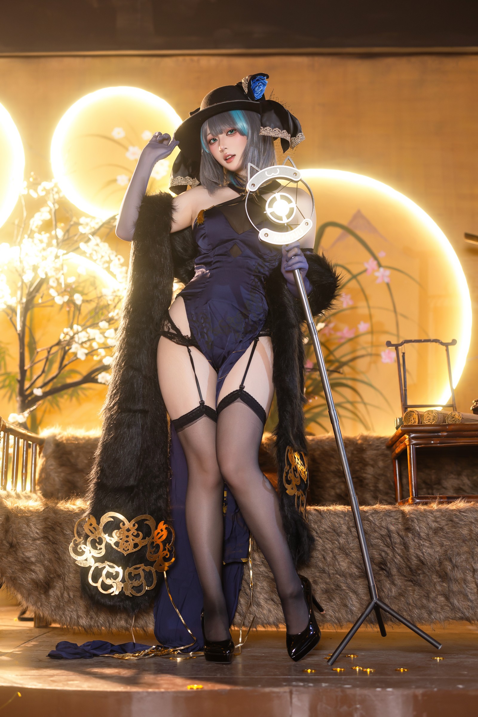 屿鱼 Yuyu 金装猫猫头 原创 Cosplay 写真集（60P｜747MB）插图7