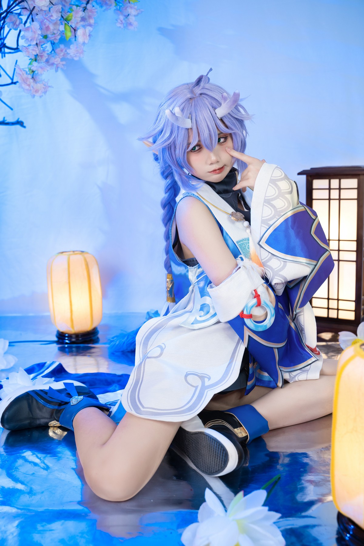 PoppaChan Bailu Cosplay Pack (Honkai Star Rail) – 155 Photos 12 Videos 457MB插图3
