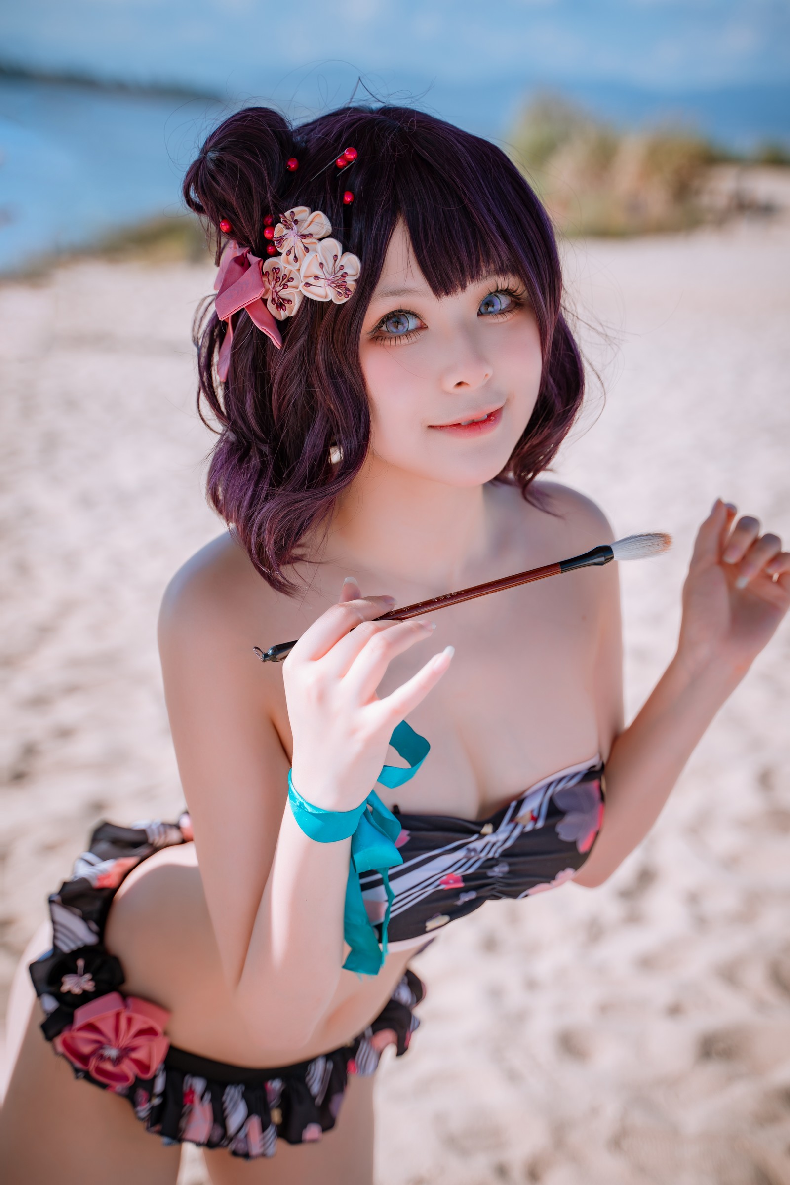 w百合欧皇子w 沙滩写真集 – 夏日泳装主题高清写真 [21P-173MB]插图1