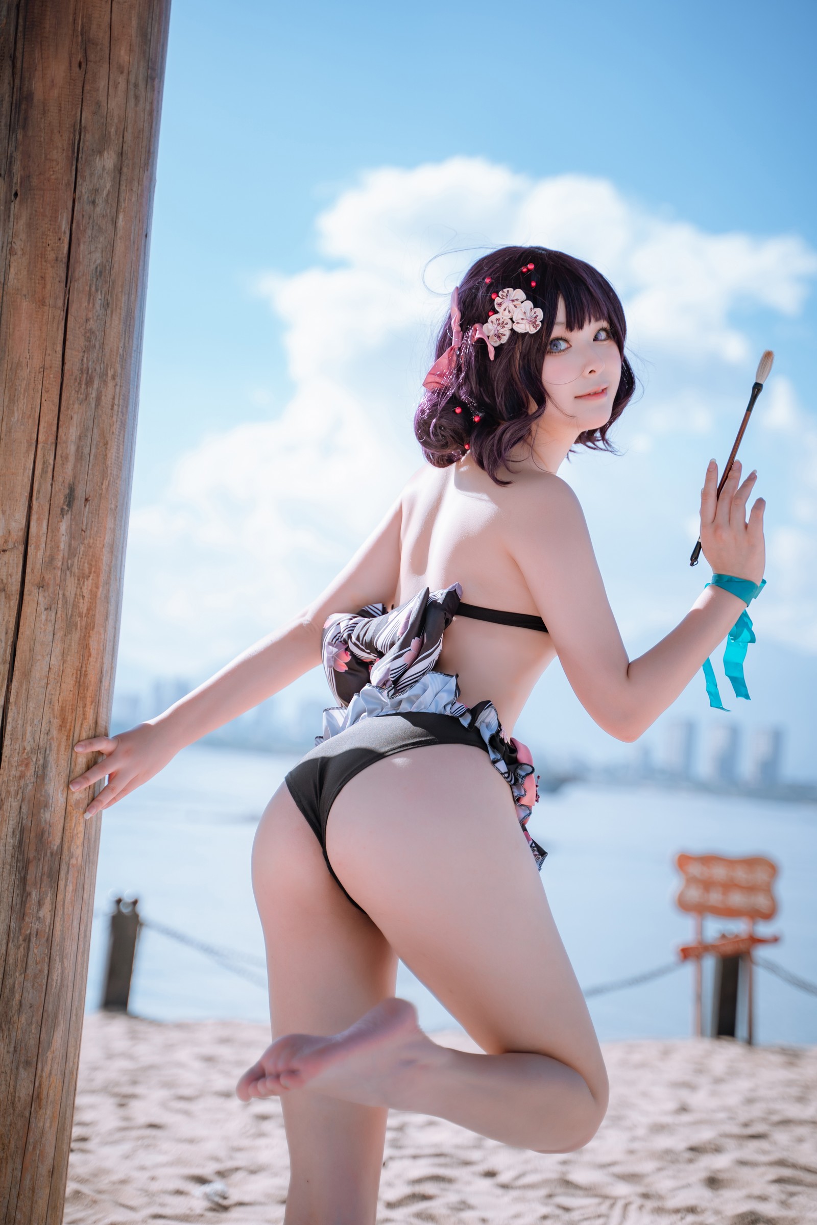 w百合欧皇子w 沙滩写真集 – 夏日泳装主题高清写真 [21P-173MB]插图8