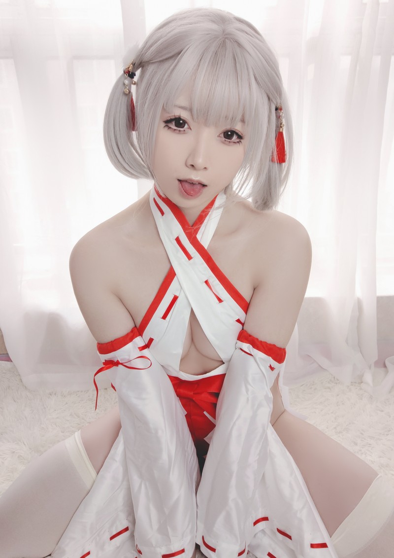 Asagiriai（愛ちゃん）巫女服自拍写真图集 40P 高清美图合集 (150MB)插图6