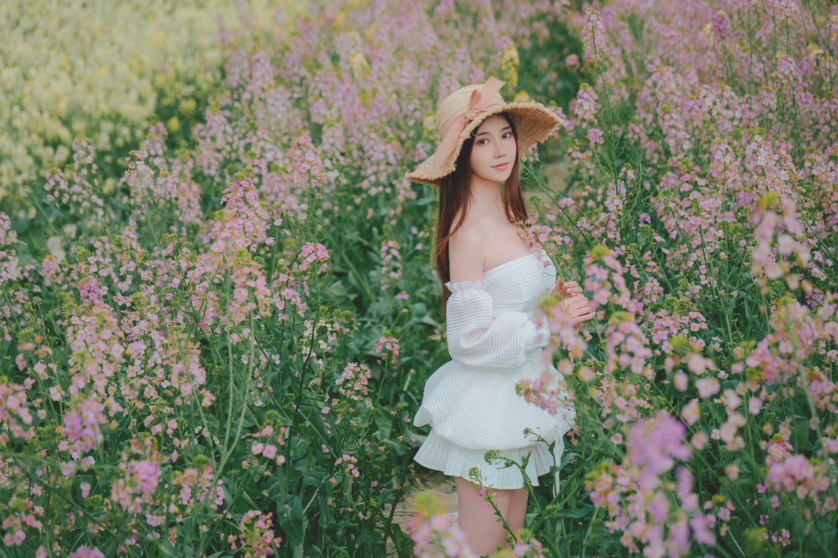 年年nnian 花野写真 自然花海少女图集插图2