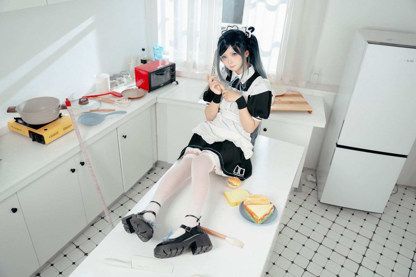 喜欢爱理吗COS写真：碧蓝航线独角兽婚纱高清套图（31P-172.5M）插图