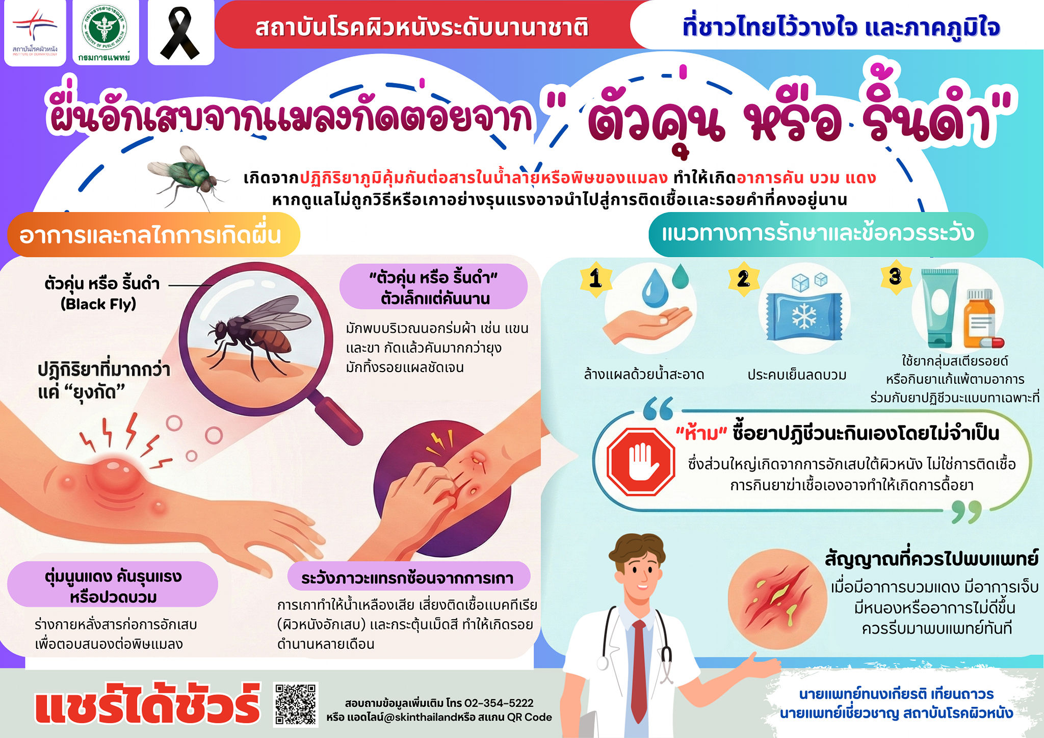 ผื่นอักเสบจากแมลงกัดต่อย 