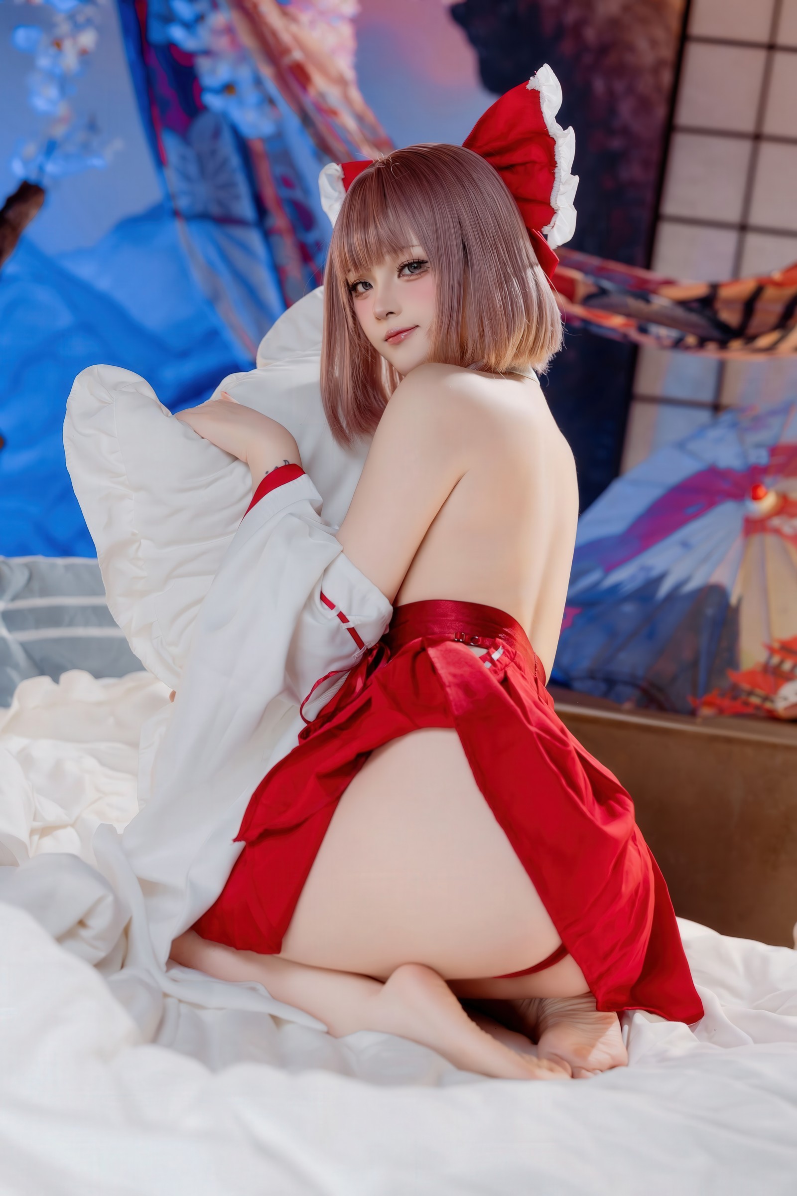 屿鱼 Yuyu 兼职巫女 Cosplay 写真图集（66P｜639MB）插图