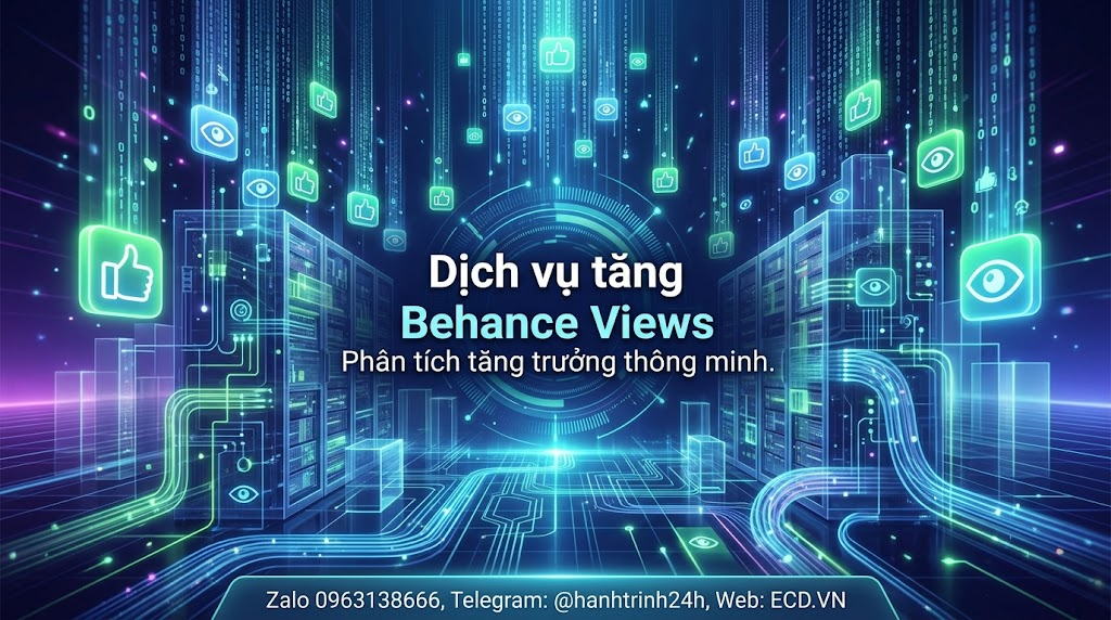 dịch vụ tăng behance views tự nhiên cho project