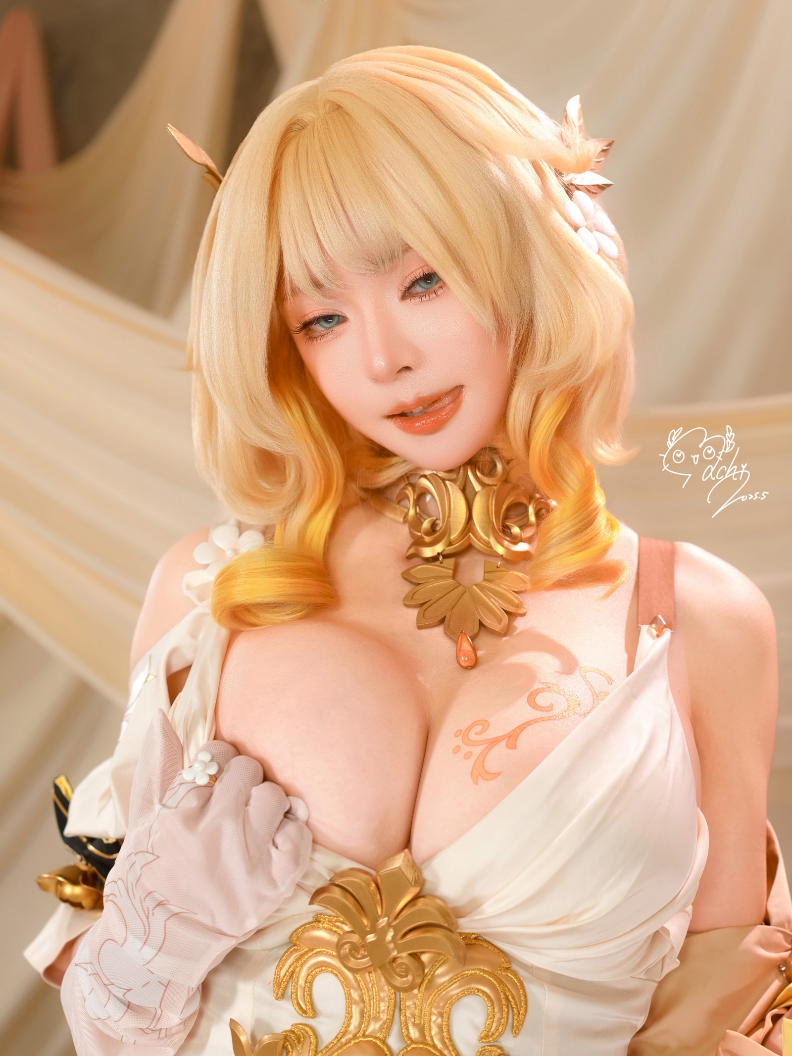 Machi马吉 Aglaea 角色写真集｜高质量Cosplay高清图包（106P-173.3M）插图7