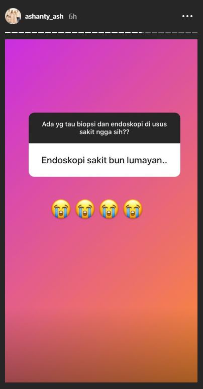 Instagram Story Ashanty