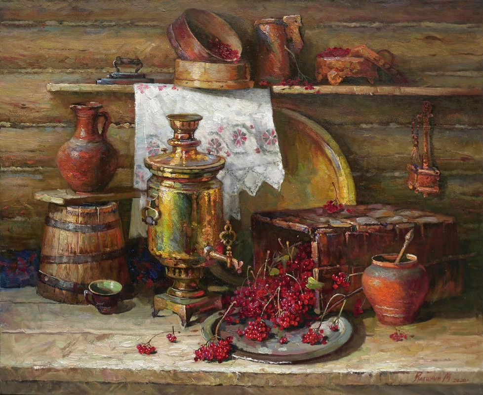 КАЛИНИН-Самовар-с-калиной-и-рушником-90х110