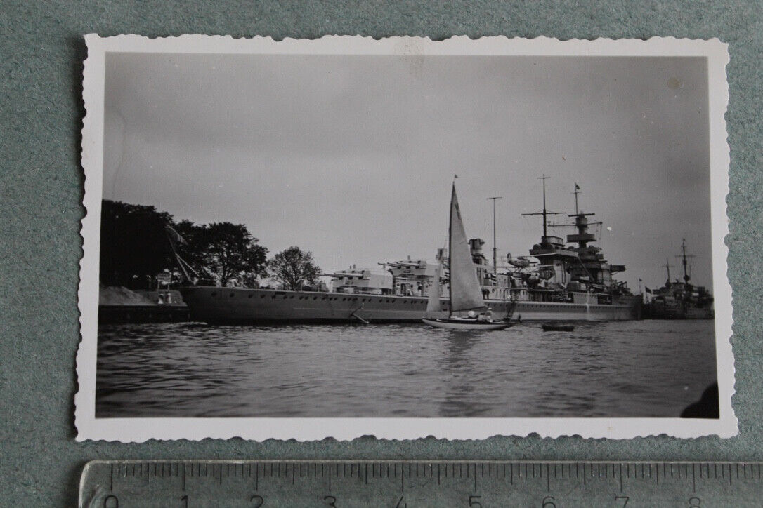 Foto Photo JV Wehrmacht großes deutsches Panzerschiff Kriegsschiffe Top Schärfe
