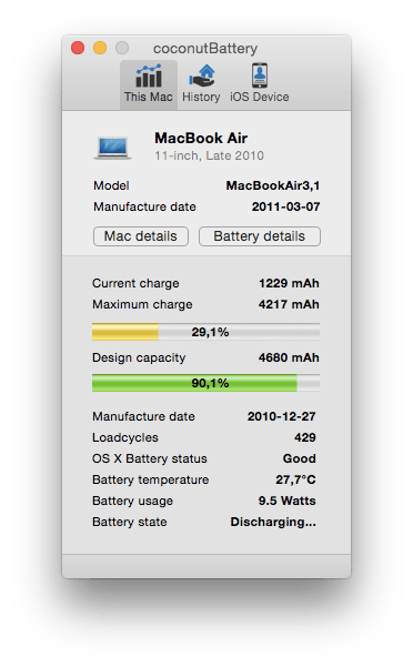 coconutBattery 3.9.15 Crack