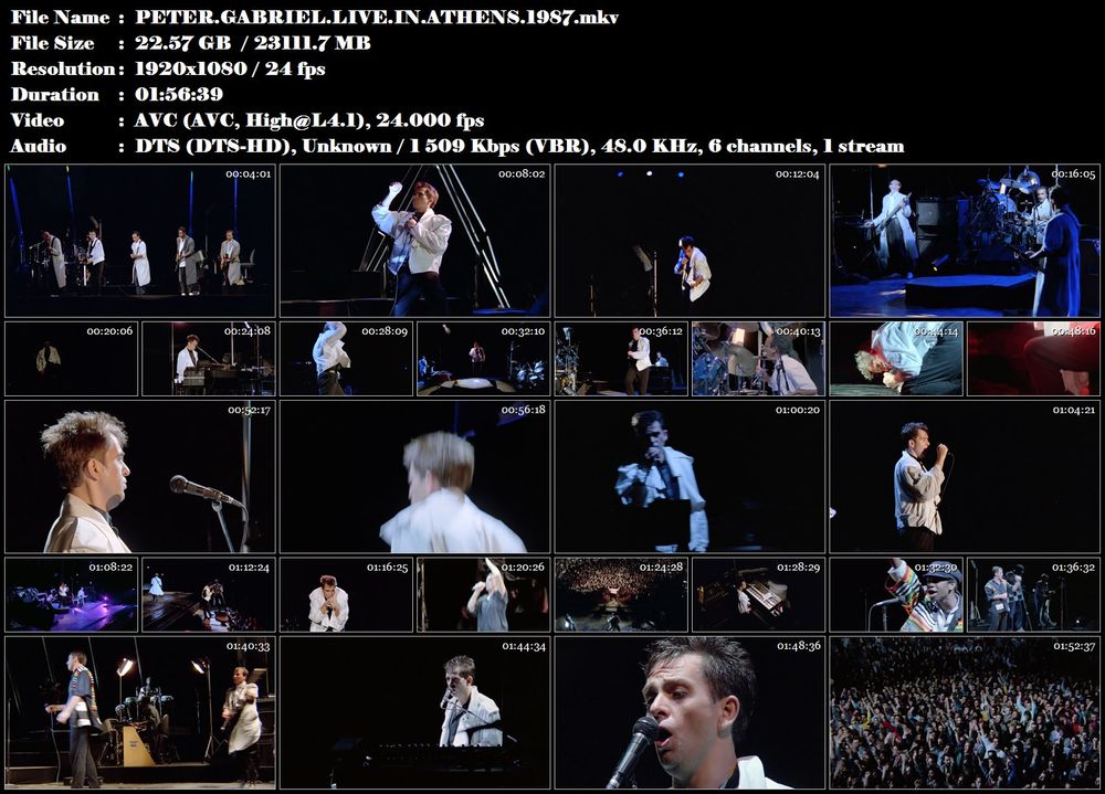 Peter Gabriel - Live In Athens 1987