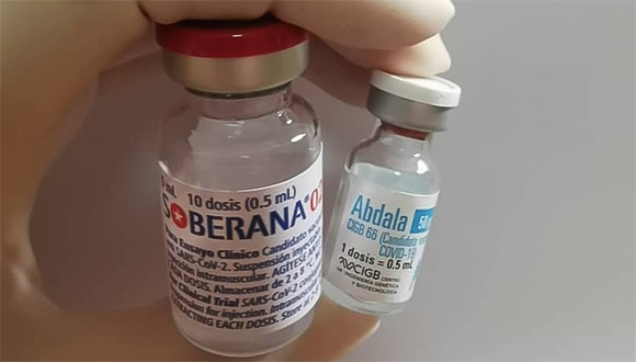 vacunas cubanas Soberana y Abdala