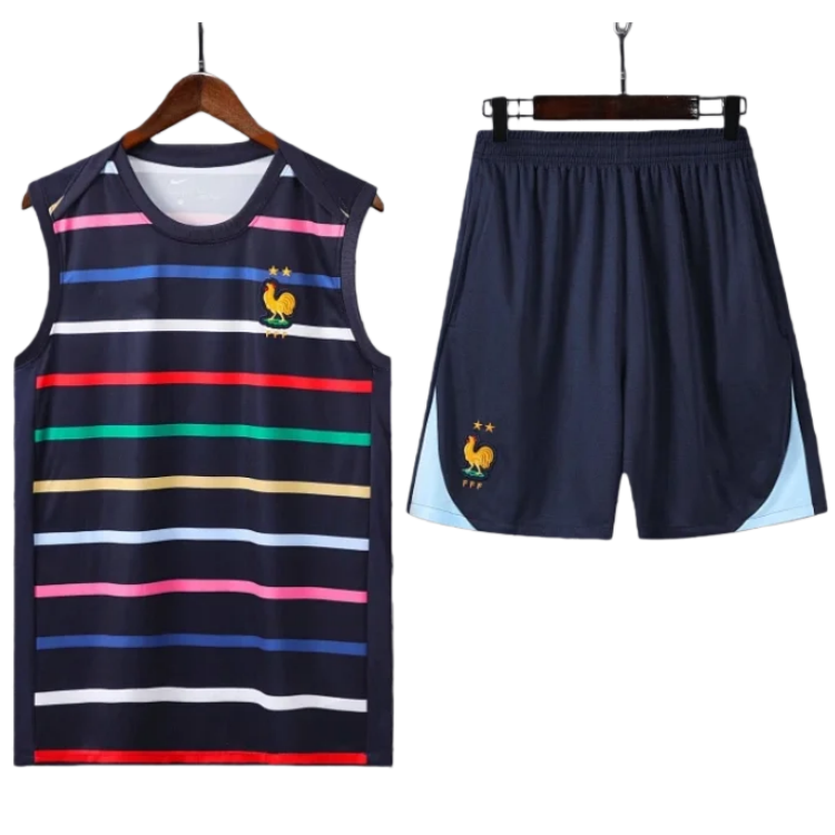2425 France Training clothes suit vest Fan version