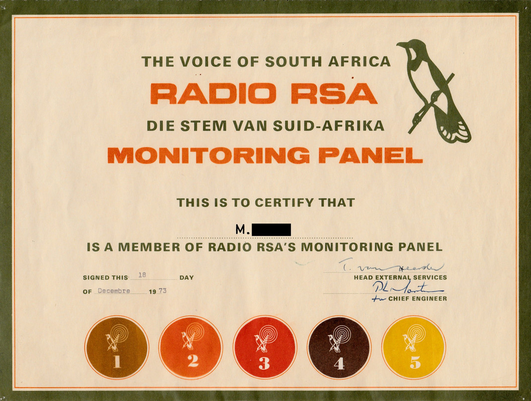 QSL R.RSA (Afrique du Sud) QSL-R-RSA-diplome