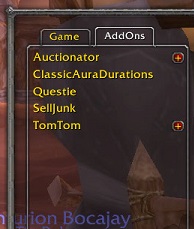 Addon List